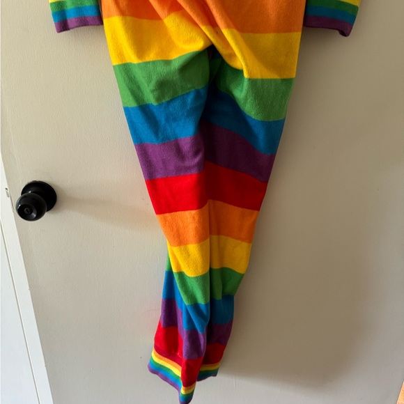 Tipsy Elves Fleece Rainbow Pride w/ Hoodie Onesie Unisex Small - Picture 11 of 11